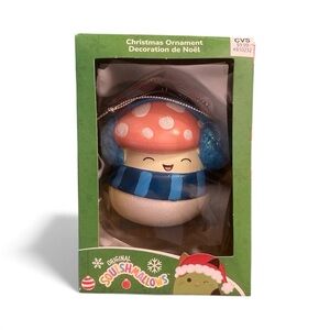 Squishmallows Mushroom Christmas Ornament